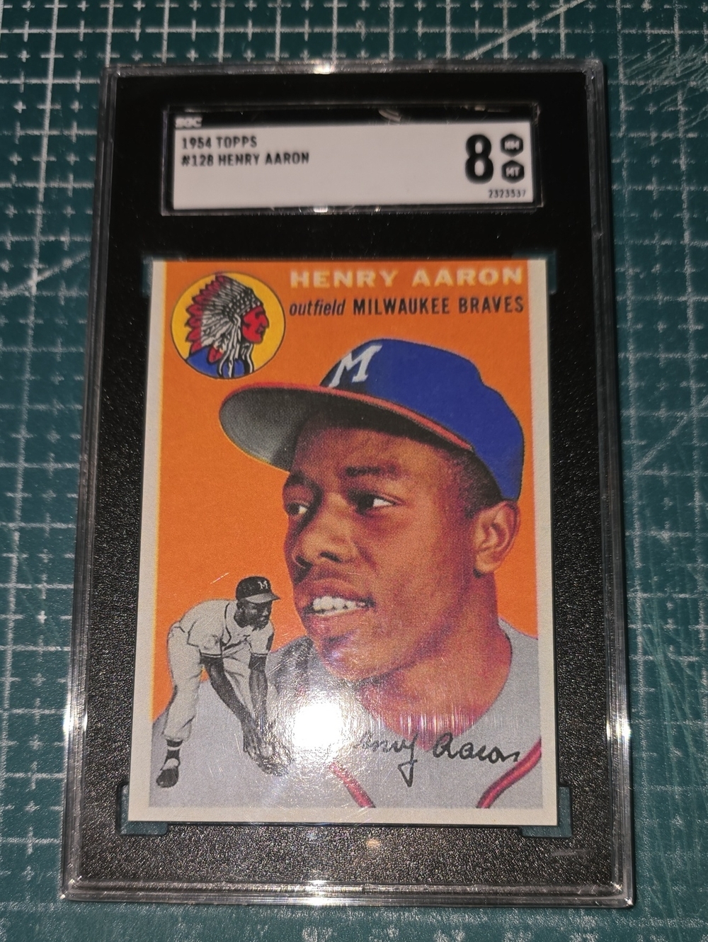1954 Topps Henry Aaron #128 SGC 8